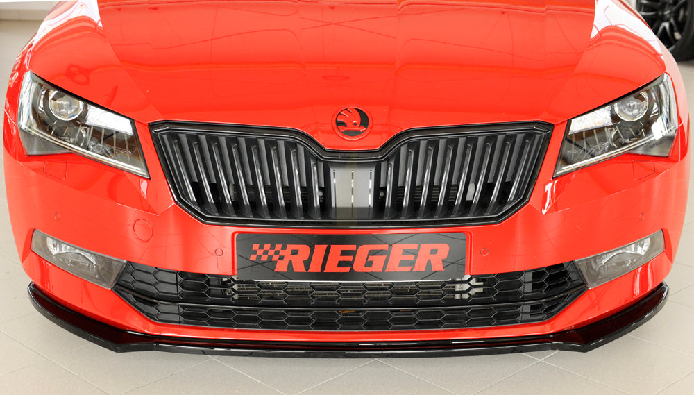 Rieger 00088149 Skoda 3T 3V Superb III Front Splitter 5 | ML Performance EU Car Parts