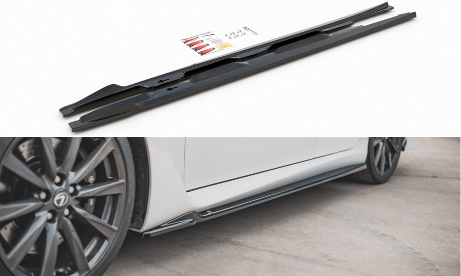 Maxton Design LE-ISF-2-SD1T Side Skirts Diffusers Lexus IS F MK2 | ML Performance UK Car Parts