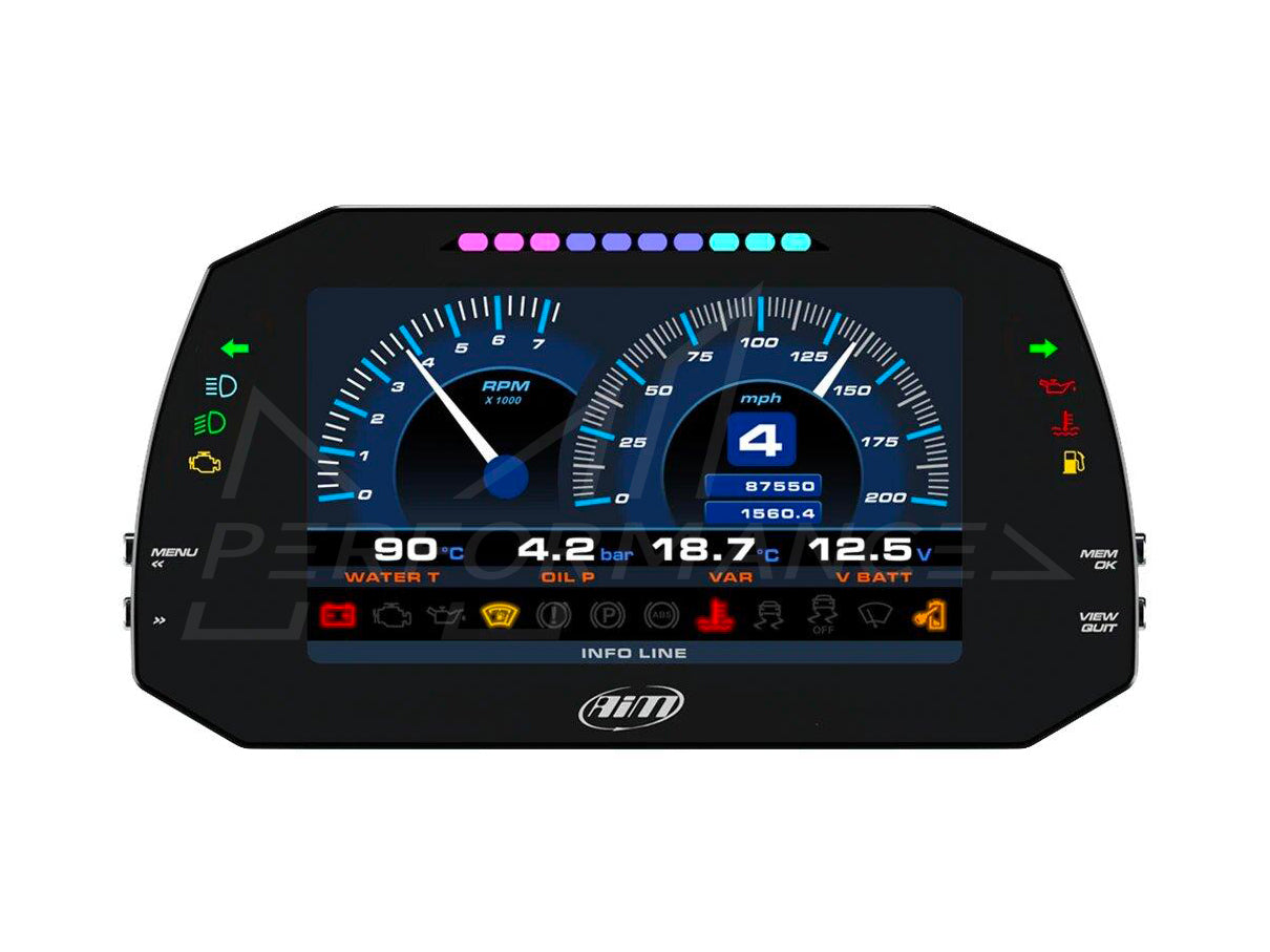 AiM Universal MXG 1.2 Strada IVA Compliant 7" Dash Display Plug And Play Kit - ML Performance UK