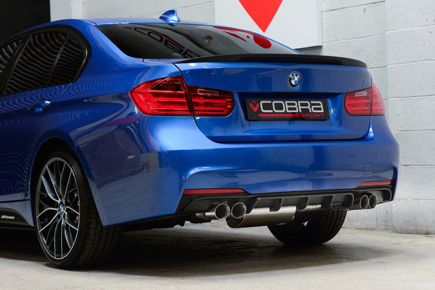 Cobra Exhaust BMW 320D (F30 LCI/F31 LCI) (2015-19) Quad Exit M3 Style Performance Exhaust Conversion