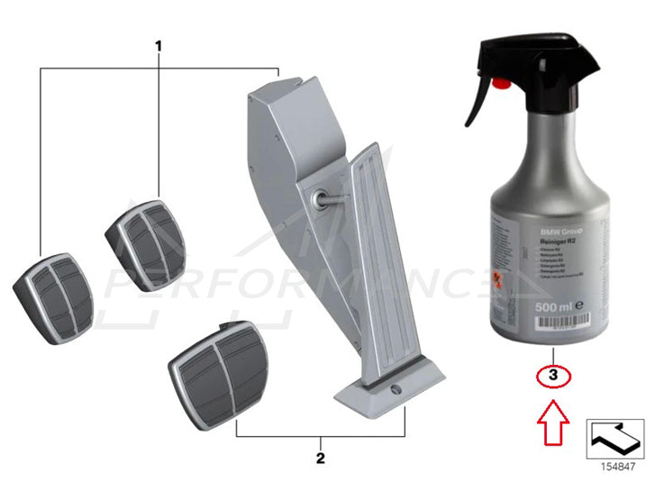 Genuine BMW Cleanser & Primer R2 Pedal Fitting Aid 500ml - ML Performance UK