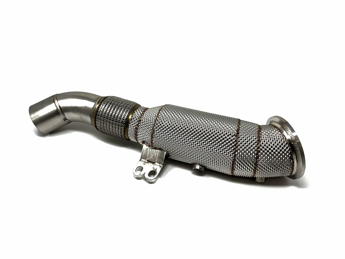 Masata BMW B58 F20 F32 G01 G30 Catted Downpipe With Heat Shield (Inc. M140i, 340i, 540i, & 740i)