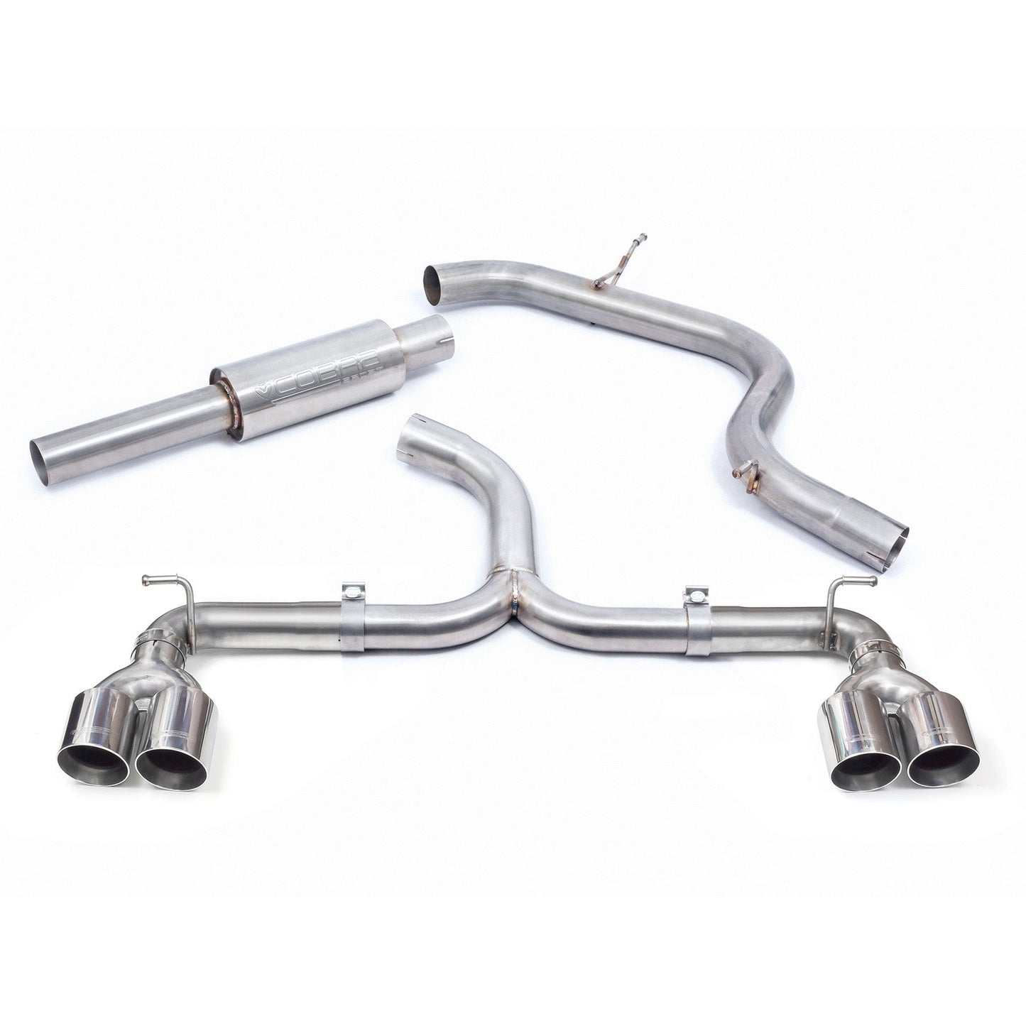 Cobra Exhaust VW Golf GTI (Mk7) 2.0 TSI (5G) (12-17) Quad Exit Venom Box Delete Race Cat Back Golf R Style Performance Exhaust | ML Performance EU Car Parts