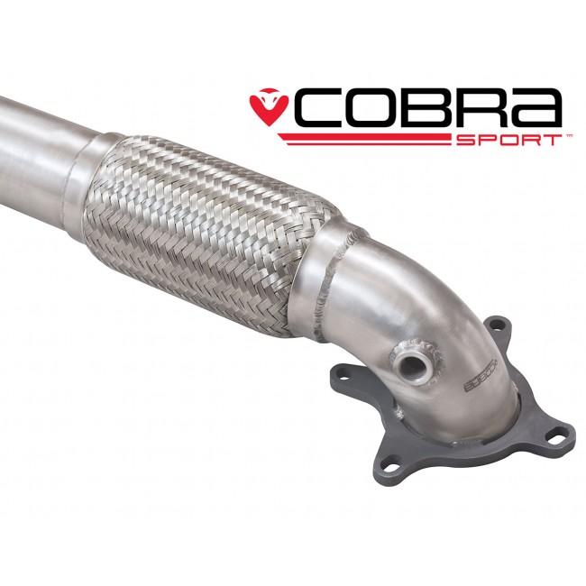 Cobra Exhaust Audi TT (Mk2) 2.0 TFSI (Quattro) 2012-14 Front Downpipe Sports Cat / De-Cat Performance Exhaust