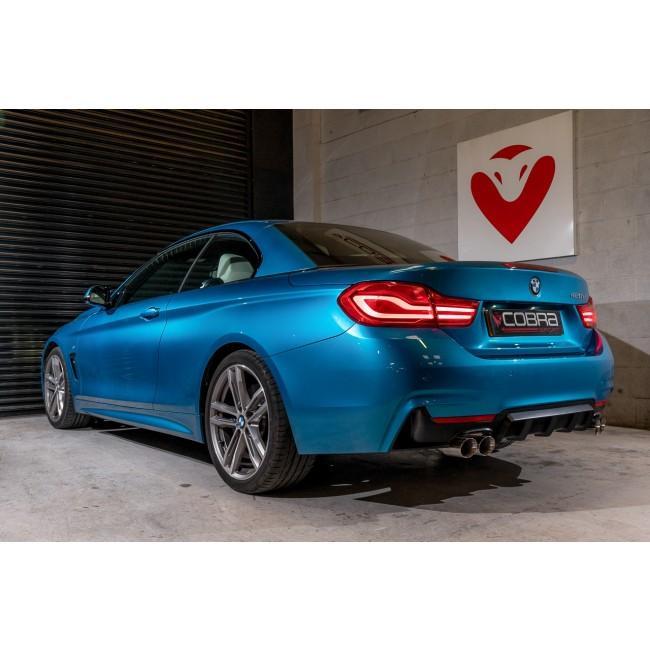 Cobra Exhaust BMW 420D (F32/F33/F36) (13-20) Quad Exit M4 Style Performance Exhaust Conversion