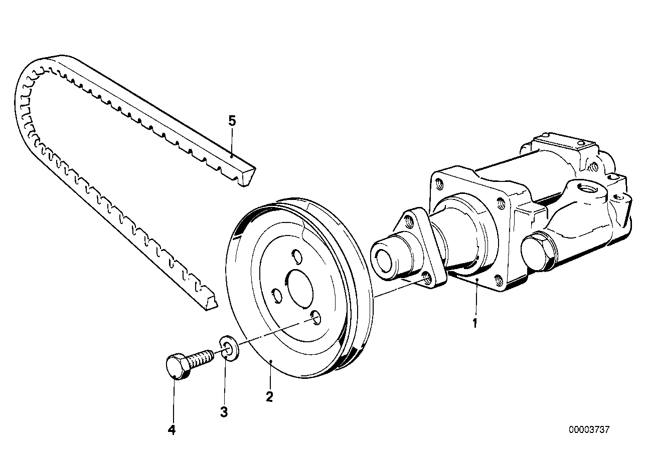 Genuine BMW 32411272448 E21 E28 E12 Pulley (Inc. 520, 520i & 323i) | ML Performance EU Car Parts