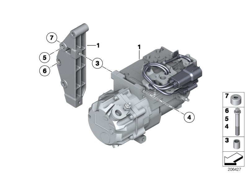 Genuine BMW 64557593676 E72 Bush (Inc. Hybrid X6) | ML Performance EU EU Car Parts