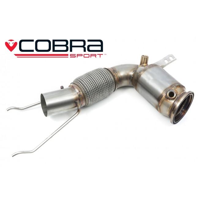 Cobra Exhaust Mini GP3 (Mk3) JCW (F56) Sports Cat / De-Cat Downpipe Performance Exhaust